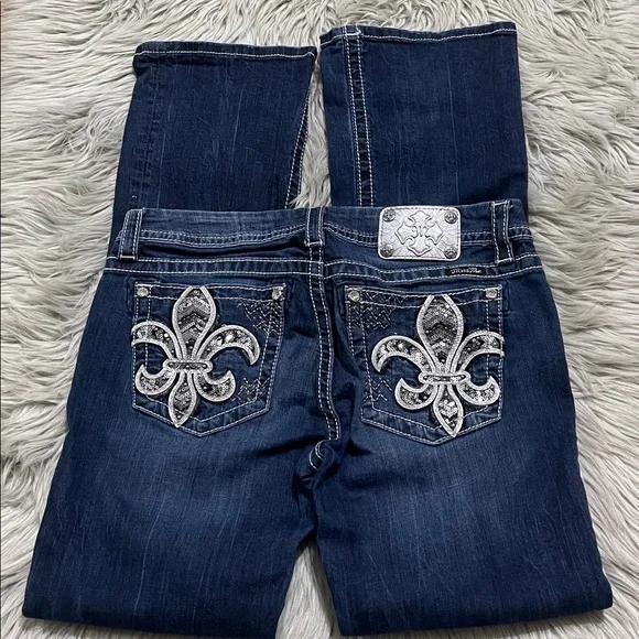 Miss Me Dark Blue Boot Cut Jeans - Picture 3 of 5